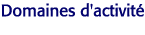 Domaines d'activit&eacute;